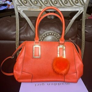 Aldo peach satchel bag w/ wallet